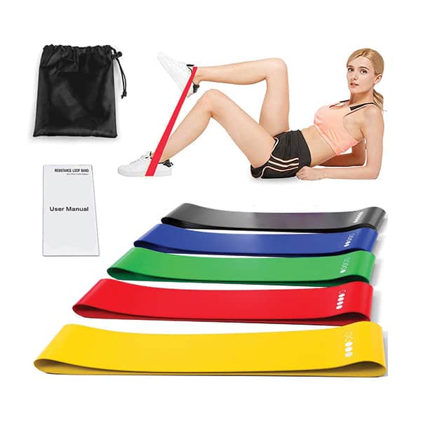 SportStar, 5-częściowy zestaw elastycznych opasek do kompleksowego treningu gdziekolwiek jesteś